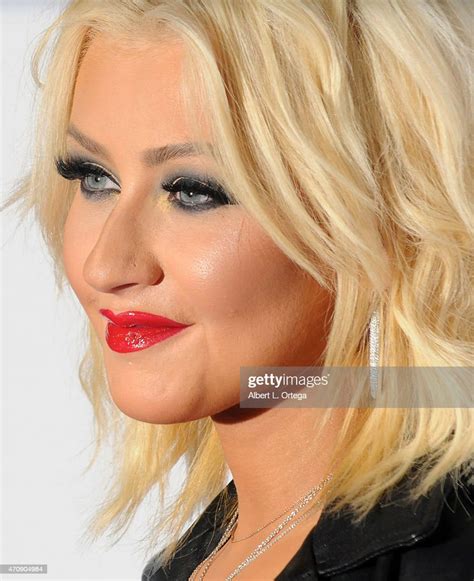 Singerjudge Christina Aguilera Arrives For Nbcs The Voice Season