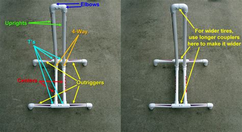 Can be made with a few tools you probably already own. How to build a PVC Bicycle Stand