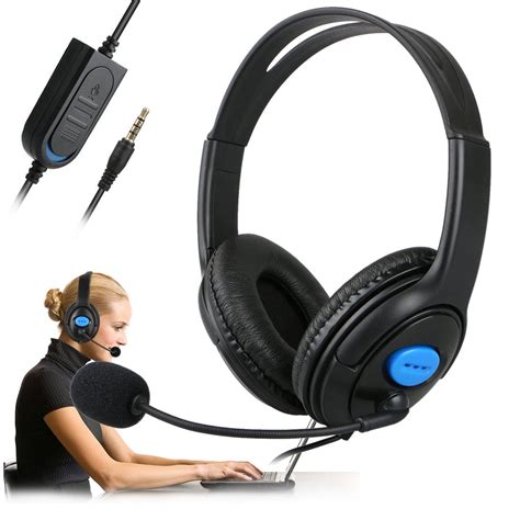 Wired Gaming Headset Headphones With Microphone For Ps4 Pc Laptop Mac
