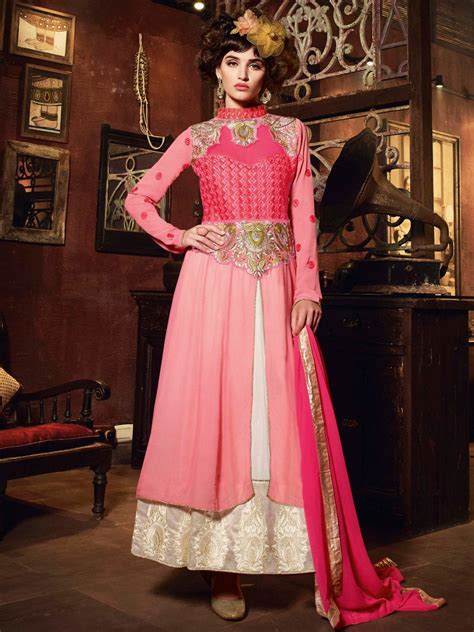 They can be found in many different alternatives and we are sure many of them will make you want to try them. Designer Pink & Off White Western Style Semi Stitched Suit ...
