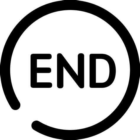 With the end of one object in contact lengthwise with the end of another object. End Svg Png Icon Free Download (#391409) - OnlineWebFonts.COM