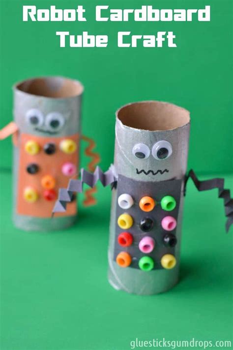 Easy Robot Toilet Paper Roll Craft Cardboard Tube Crafts Tube Craft