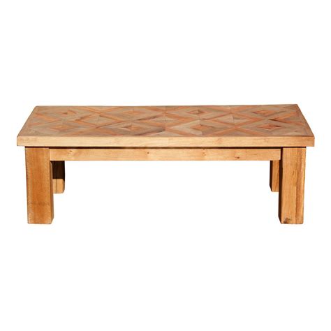 British Made Reclaimed Oak And Yew Wood Coffee Table By