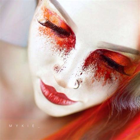 MYKIE Mykie Websta Theatrical Makeup Gore Makeup Fire Makeup