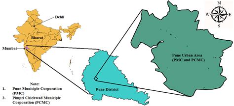 Location Of Pune City Please Note The Map Is For The Illustration
