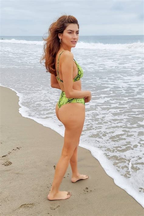 Blanca Blanco In Green Bikini Heads To The Beach In Malibu Gotceleb