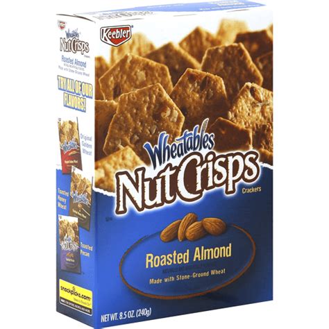 Keebler Wheatables Roasted Almond Nut Crisps Crackers Pantry