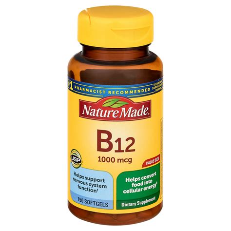 Save On Nature Made Vitamin B12 1000 Mcg Dietary Supplement Softgels