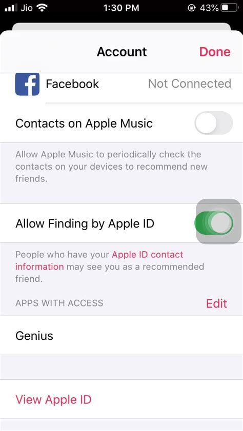 Bug Apple Music Crashes When Trying To Remove An App With Access To