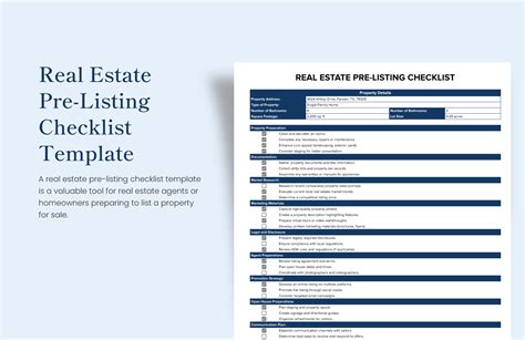 8 Free Real Estate Checklist Templates For Agents In Pdf Word