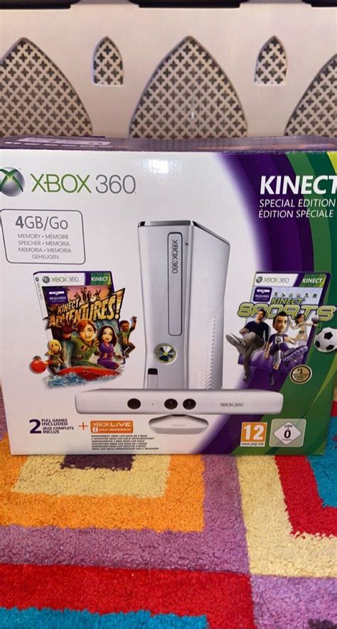 White Xbox 360 Console Slim Boxed Ebay