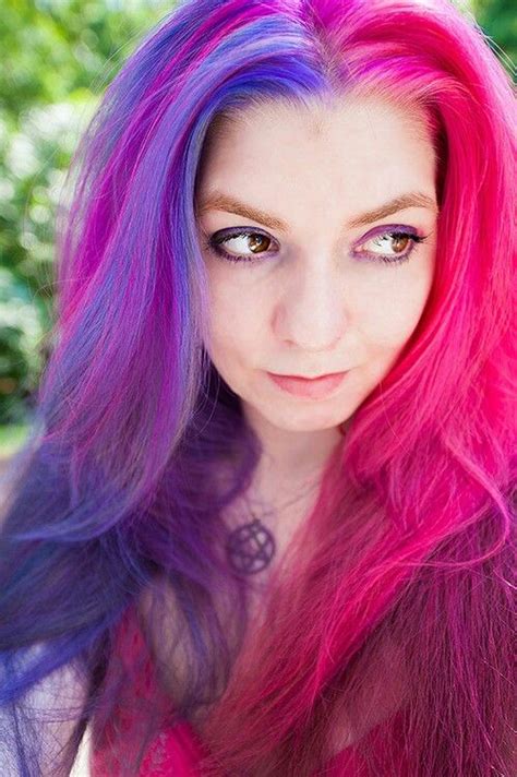 Love This Half Purple Half Pink Hair Lila Haarfarbe Rosa Lila Haare