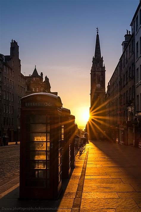 Sunrise Over The Royal Mile Edinburgh By Karen Mcdonald On 500px