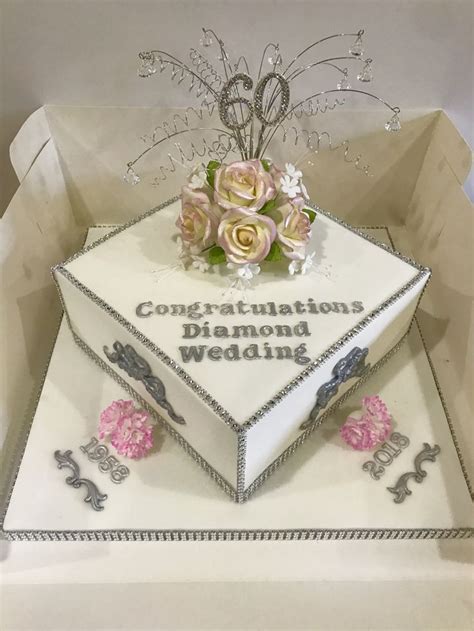 Diamond Wedding 60th Anniversary Cake