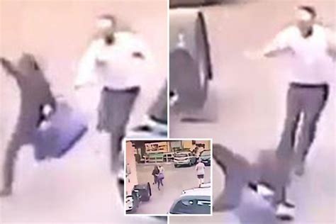Moment Shoplifter Fleeing From Tesco Trips And Is Run Over By A Lorry In The Car Park The