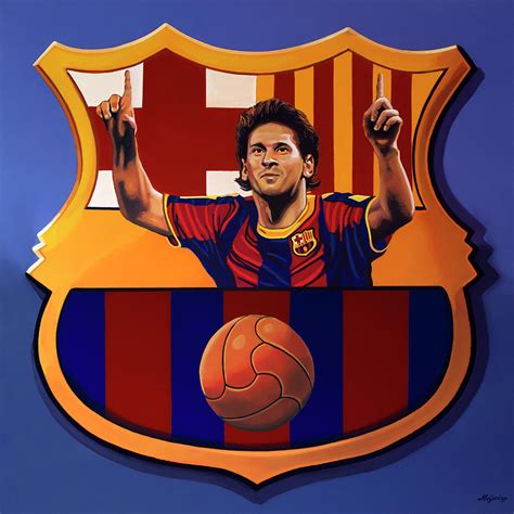 Fc Barcelona Painting Painting By Paul Meijering Pixels