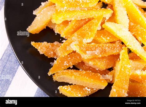 Candies From Orange Peel Stock Photo Alamy