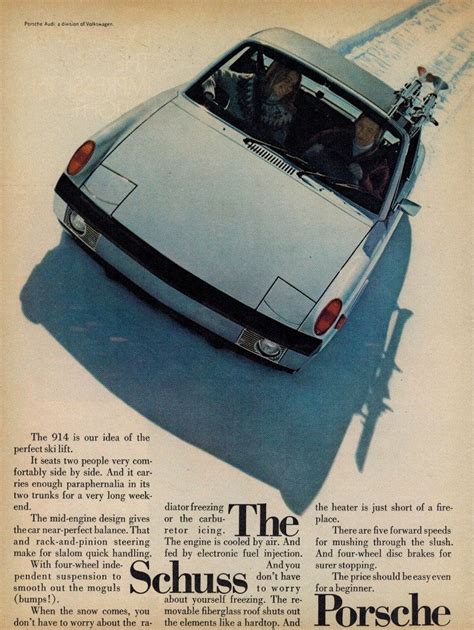 Porsche 914 1973 Retro Ads Vintage Car Ads Automobilia Etsy Car Ads