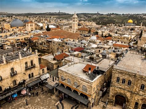 Rooftop View Old City Jerusalem Travel Past 50