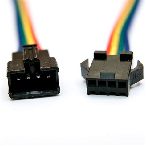 Jst Sm 4 Pin Male Female Connector Plug With Wire For Led Strip
