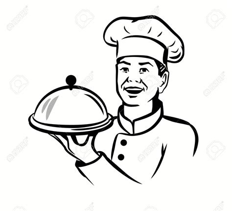 Black And White Chef Clipart 20 Free Cliparts Download Images On