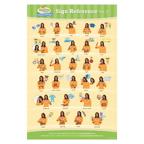 Baby Signing Time Chart 2 Baby Sign Language Chart Baby Sign
