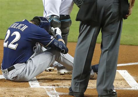 Brewers Edge Marlins But Lose Christian Yelich For Season With