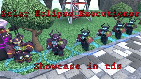 Executioner Solar Eclipse Skin Showcase In Tds Roblox Youtube