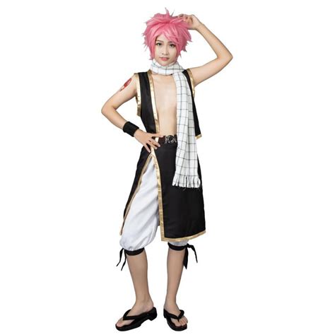 Fairy Tail Natsu Cosplay Costumes Outfits With Scarf Cp00115 Cosplay Shop