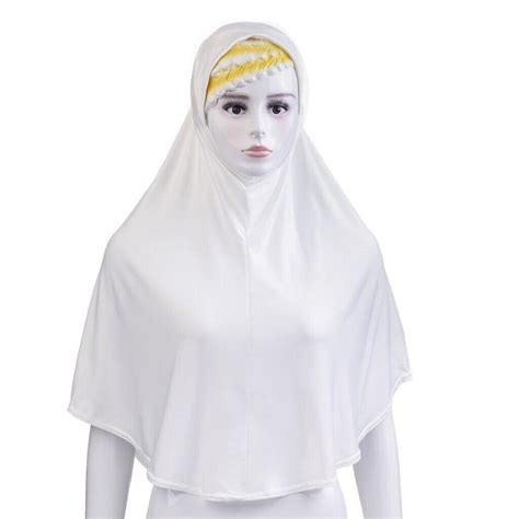 One Piece Muslim Women Hijab Amira Scarf Islamic Arab Headscarf Wrap Full Cover Ebay