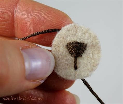 The beagle puppy is a complex seamless pattern designed for experienced crocheters or not so experienced but very ambitious ones. How to embroider a face for squirrel amigurumi tutorial by Squirrel Picnic. | Simple embroidery ...