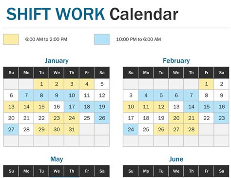 2021 12 Hour Rotating Shift Calendar Free Rotation Schedule Template