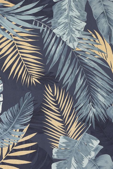 Soft Tropical By Arthouse Navy Wallpaper Wallpaper Direct Palm