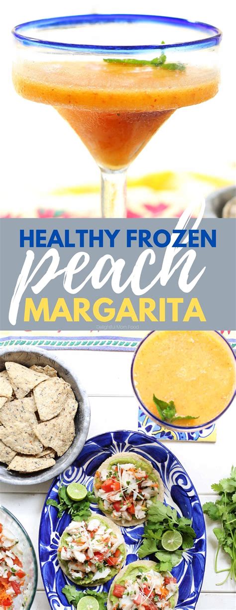 Healthy Frozen Peach Margarita Recipe Recipe Low Calorie Drink