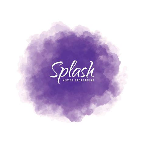 Abstract Purple Splash Watercolor Background 12870556 Vector Art At