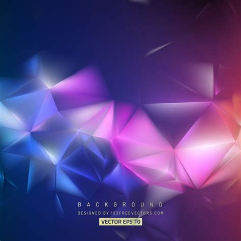 Colorful Geometric Polygon Background Free Vector Backgrounds