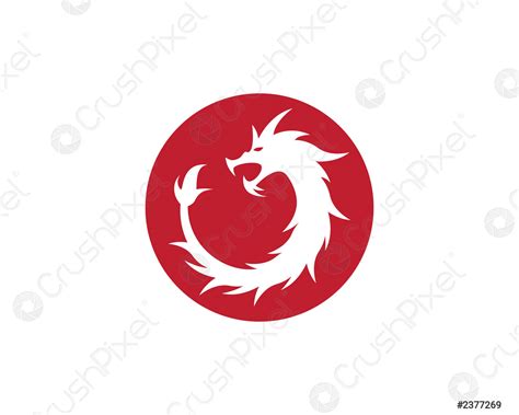 Dragon Head Symbol Illustration Stock Vector 2377269 Crushpixel