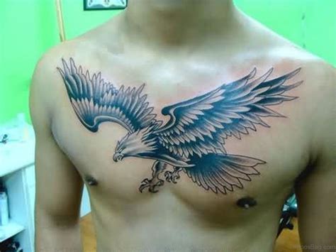 41 Realistic Eagle Tattoos On Chest Tattoo Designs