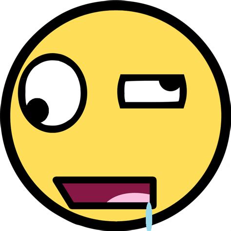 Drooling Smiley Awesome Face Epic Smiley Know Your Meme Clipart