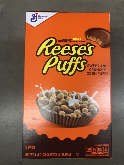 general mills reese s puffs cereal peanut butter chocolate 43 25 oz breakfas 16000163713 ebay