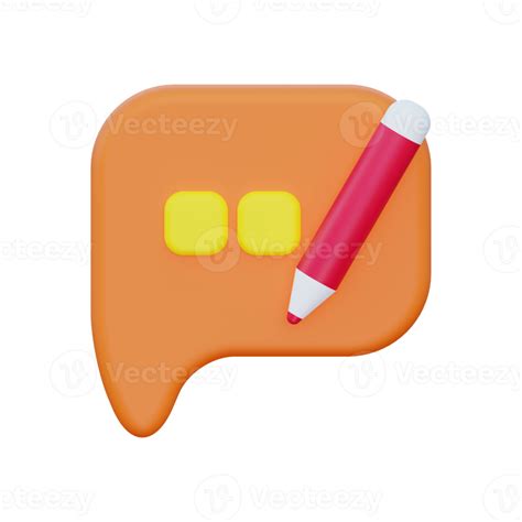 3d Edit Message Icon 10872669 Png