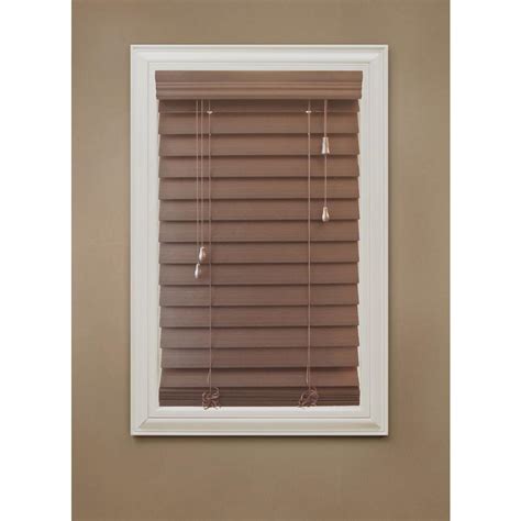 These genuine hardwood blinds are available in more than a dozen stains and color. Home Decorators Collection Cut to Width White 2 in. Faux ...