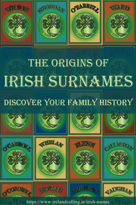 History Of The Most Popular Irish Surnames Irish History Facts