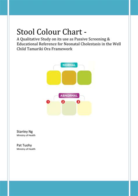 yellow stool color chart
