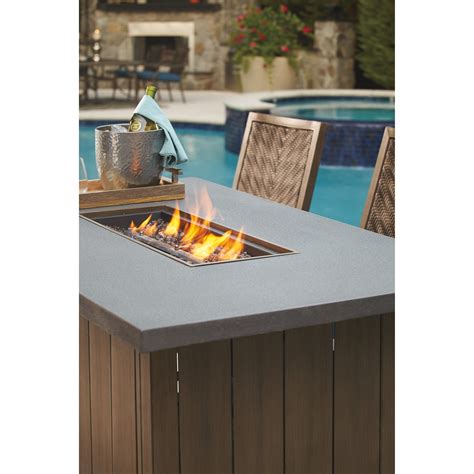 Signature Design By Ashley Partanna 5 Piece Bar Table With Fire Pit Set