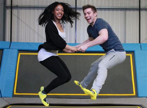 Spin the wheel, take a. Romantic trampoline park ideas for Valentine's Day!