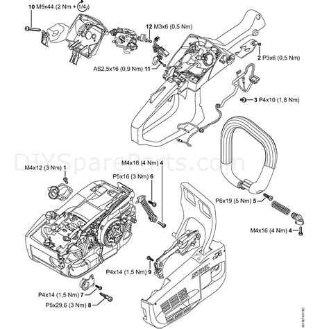 Stihl Ms 201 Chainsaw Ms201 2 Mix Parts Diagram Tightening Torques 1