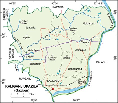 Maps Of Bangladesh Political Map Of Mirzapur Upazila Vrogue Co