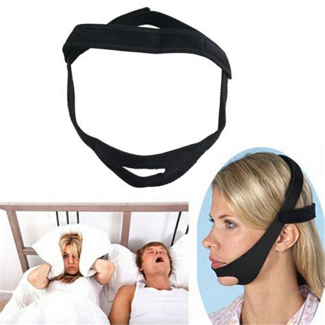 Snore Stop Belt Anti Snoring Cpap Chin Strap Sleep Apnea Jaw Solution