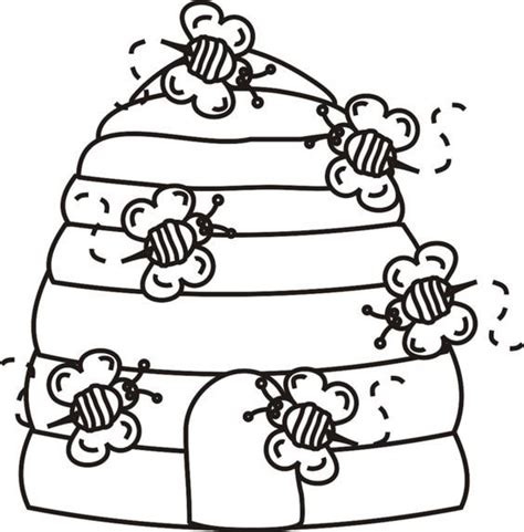 Check spelling or type a new query. Beehive Bees Coloring Page Greatest Coloring Book | Bee ...